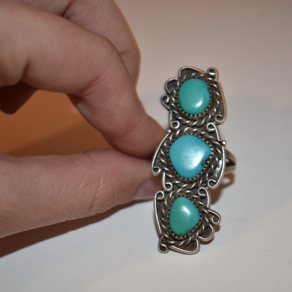 Real Silver and Torquoise Ring